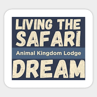 Animal Kingdom Lodge Safari Dream Blue Sticker